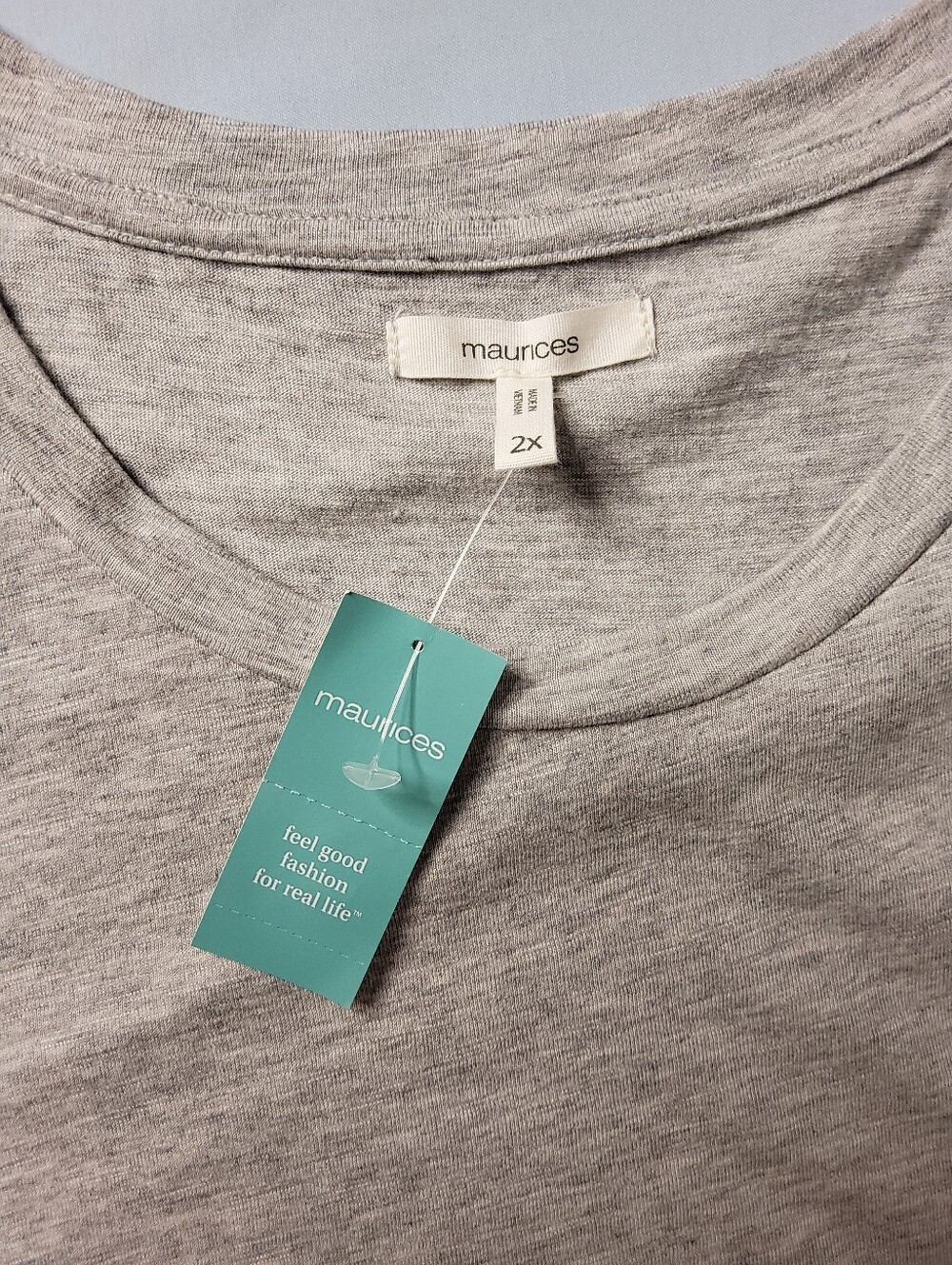 Maurices Light Gray Ruffle Sleeve Tank Top - Picture 6 of 7